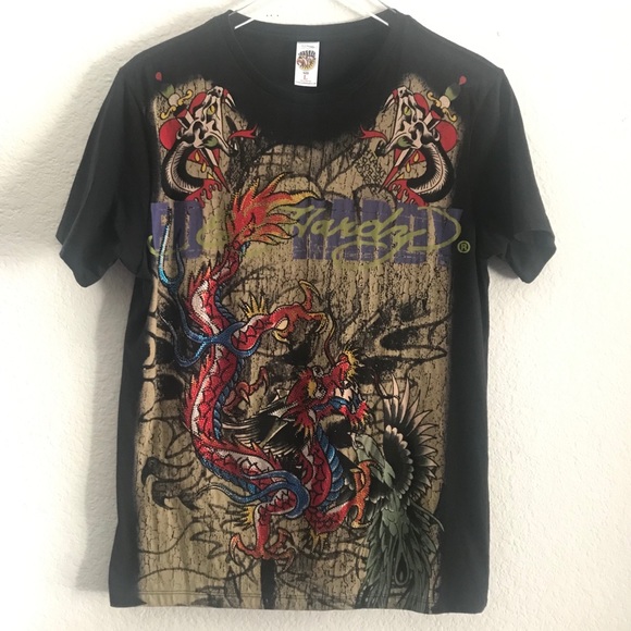 ed hardy dragon shirt